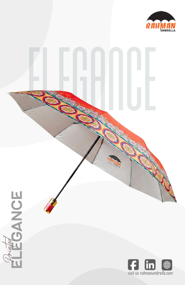 Rahman Umbrella Premium Red Floral Printed Fashion Umbrella