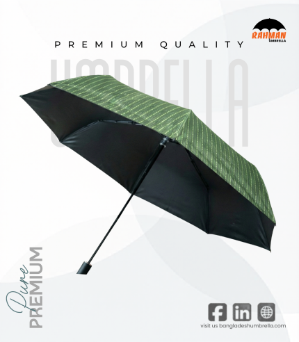 Rahman Umbrella Premium Green Pinstripe Umbrella