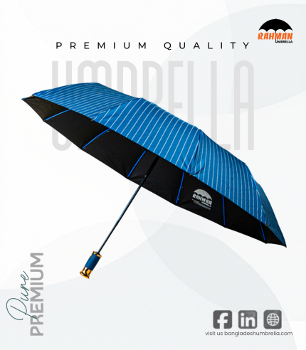 Rahman Umbrella Classic Blue Stripe Umbrella