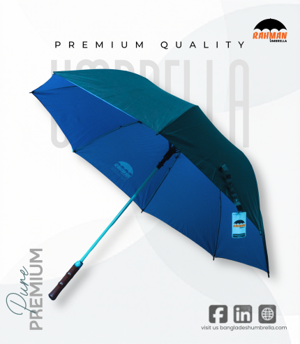 Rahman Premium Double Layer Long Umbrella (Blue)