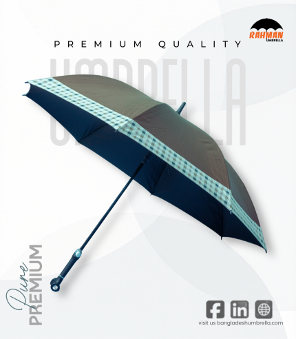 Rahman Premium Walking Stick Umbrella (Charcoal Grey)