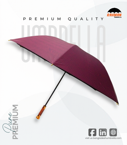 Rahman Royal Crown Handle Umbrella (Maroon)