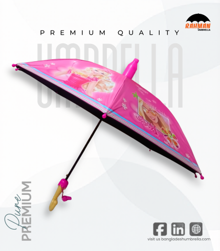 Rahman Kids Ice Cream Handle Umbrella – Pink Princess Barbie